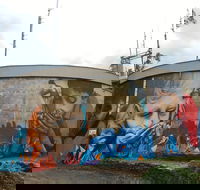 Willans Hill Water Tower Mural - Accommodation Georgetown