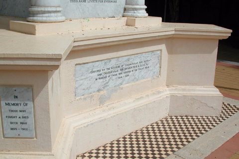 Charleville War Memorial - Accommodation Georgetown 1