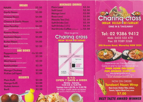 Charing Cross Indian Delight Restaurant - Accommodation Georgetown 0