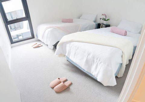 R&K Luxury Apartment Fantastic Skyline View CBD Parking&Free Tram Heart Of Melbourne - Accommodation Georgetown 3