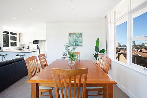 View Of Manly Pines And Waves From Large Apartment - Accommodation Georgetown 2