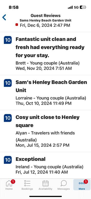 Sams Henley Beach Garden Unit - Accommodation Georgetown 3