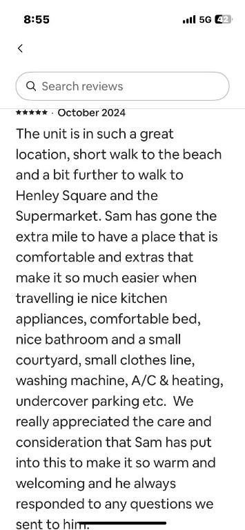 Sams Henley Beach Garden Unit - Accommodation Georgetown 1