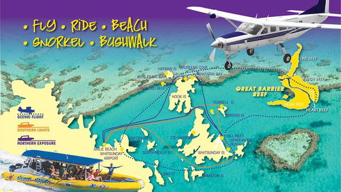 Scenic Flight - Great Barrier Reef, Heart Reef, Whitehaven Beach & Hill Inlet! - Accommodation Georgetown 0